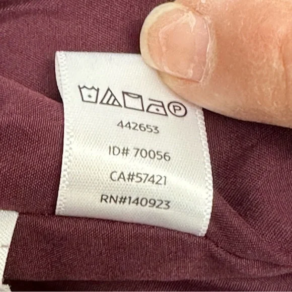 LOFT Poly Wool Short Skort Lined Back Zip Sz 14 Pink with Black Zip Pock… - Picture 6 of 8